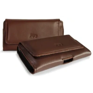 Kup LURESKO FREYA XL Lederholster für den Gürtel, Handyhülle 165x82x10mm (glattes Braun) - LUR6 - {ean13} - Sklep Home Screen