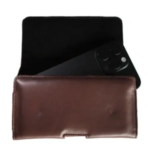 Kup Husa din piele LURESKO FREYA XL pentru curea, husă pentru telefon 165x82x10mm (maro neted) - LUR6 - {ean13} - Sklep Home Screen