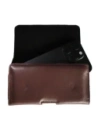 Buy LURESKO FREYA XL leather holster for belt, phone case 165x82x10mm (smooth brown) - LUR6 - {ean13} - Home Screen Store Europe