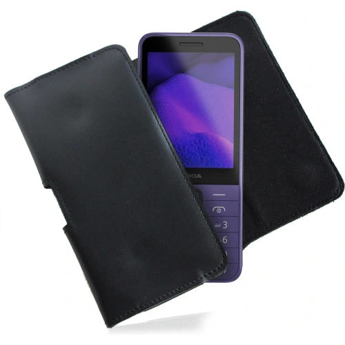 Kup LURESKO FREYA S Lederholster für Gürtel Handytasche 131x62x12mm - SCHWARZ GLATT - LUR7 - {ean13} - Sklep Home Screen