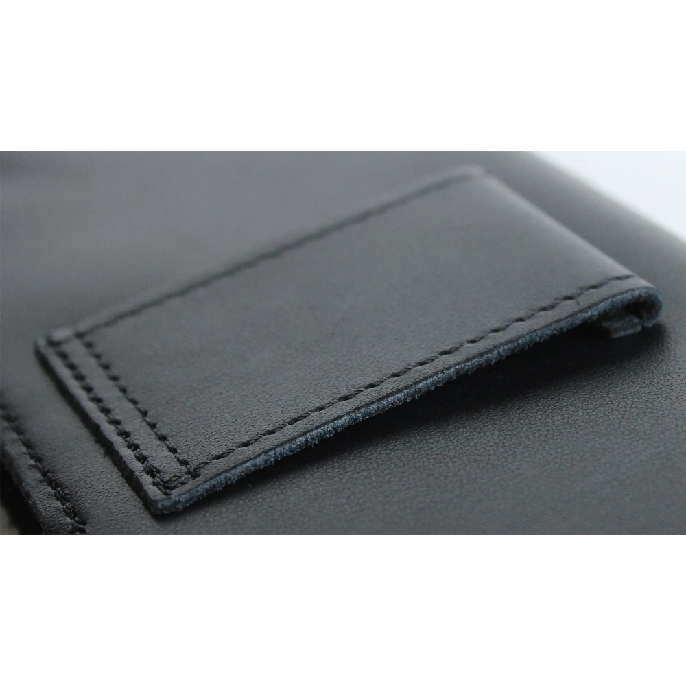 Skórzana kabura LURESKO FREYA S do paska etui na telefon 131x62x12mm - CZARNY GŁADKI