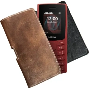 Kup LURESKO FREYA S Lederholster für Gürtel Handyhülle 131x62x12mm - VINTAGE BRAUN - LUR8 - {ean13} - Sklep Home Screen