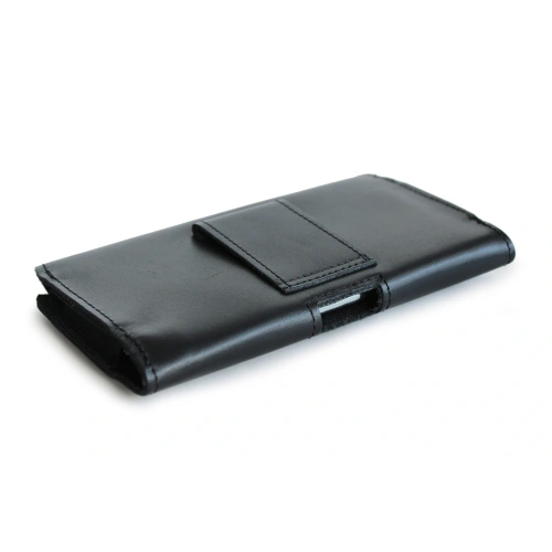 Kup LURESKO FREYA M Lederholster für Gürtel Handyhülle 150x 72x10 - SCHWARZ GLATT - LUR9 - {ean13} - Sklep Home Screen