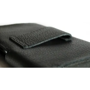 Kup LURESKO FREYA XXL Lederholster für Gürtel, Handyhülle 170x82x10mm (schwarz gerippt, schwarze Nähte) - LUR11 - {ean13} - Sklep Home Screen