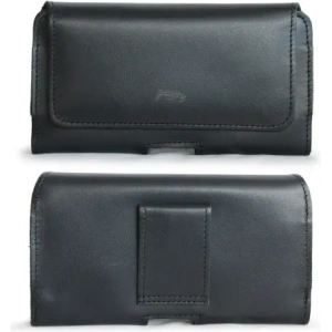 Kup LURESKO FREYA XXL Lederholster für Gürtel, Handyhülle 170x82x10mm (schwarz glatt mit schwarzem Faden) - LUR10 - {ean13} - Sklep Home Screen