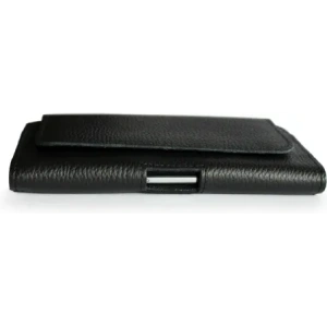 Kup LURESKO FREYA XXL Lederholster für Gürtel, Handyhülle 170x82x10mm (schwarz gerippt, schwarze Nähte) - LUR11 - {ean13} - Sklep Home Screen