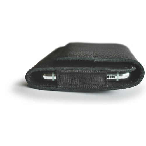 Buy LURESKO FREYA XXL leather holster for belt, phone case 170x82x10mm (black ribbed, black thread) - LUR11 - {ean13} - Home Screen Store Europe