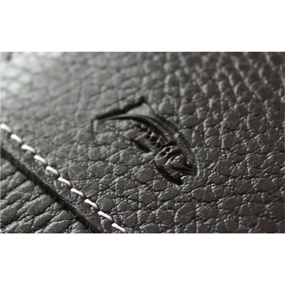 Skórzana kabura LURESKO FREYA XXL do paska etui na telefon 170x82x10mm (czarny karbowany czarna nić)