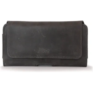 Kup LURESKO FREYA XXL Lederholster für Gürtel Handyhülle 170x85x10mm (grau vintage mit grauem Faden) - LUR13 - {ean13} - Sklep Home Screen