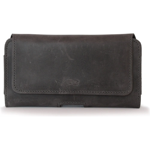 Buy LURESKO FREYA XXL leather holster for belt phone case 170x85x10mm (gray vintage gray thread) - LUR13 - {ean13} - Home Screen Store Europe