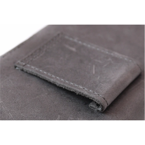 Buy LURESKO FREYA XXL leather holster for belt phone case 170x85x10mm (gray vintage gray thread) - LUR13 - {ean13} - Home Screen Store Europe