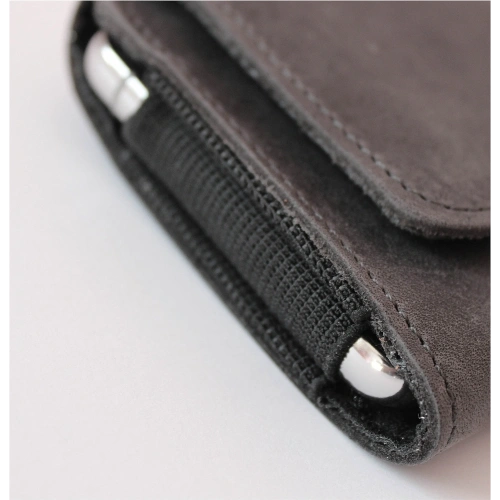 Buy LURESKO FREYA XXL leather holster for belt phone case 170x85x10mm (gray vintage gray thread) - LUR13 - {ean13} - Home Screen Store Europe