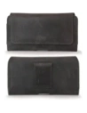Kup LURESKO FREYA XXL Lederholster für Gürtel Handyhülle 170x85x10mm (grau vintage mit grauem Faden) - LUR13 - {ean13} - Sklep Home Screen