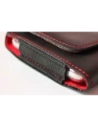 Buy LURESKO FREYA XXL leather holster for belt, phone case 170x85x10mm (black smooth, red thread, red interior) - LUR14 - {ean13} - Home Screen Store Europe