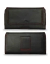 Kup Husă din piele LURESKO FREYA XXL pentru curea, pentru telefon, dimensiuni 170x85x10mm (neagră lucioasă, cu fir roșu, interior roșu) - LUR14 - {ean13} - Sklep Home Screen