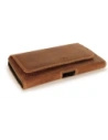 Buy LURESKO FREYA 3XL leather holster for belt, phone case 175x83x15 (vintage brown with white thread) - LUR16 - {ean13} - Home Screen Store Europe