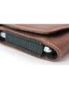 Buy LURESKO FREYA 3XL leather holster for belt, phone case 175x83x15 (vintage brown with white thread) - LUR16 - {ean13} - Home Screen Store Europe