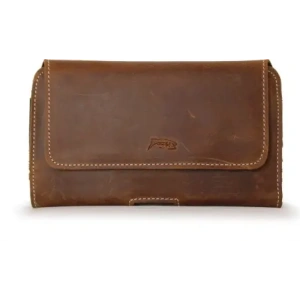 Kup LURESKO FREYA 3XL Lederholster für den Gürtel, Handyhülle 175x83x15 (vintage braun mit weißen Nähten) - LUR16 - {ean13} - Sklep Home Screen