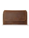 Buy LURESKO FREYA 3XL leather holster for belt, phone case 175x83x15 (vintage brown with white thread) - LUR16 - {ean13} - Home Screen Store Europe