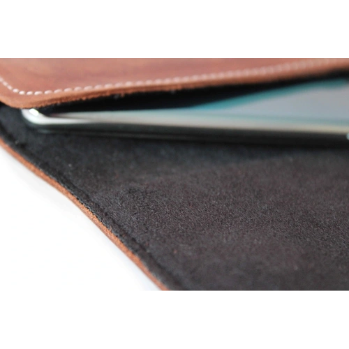 Buy LURESKO FREYA 3XL leather holster for belt, phone case 175x83x15 (vintage brown with white thread) - LUR16 - {ean13} - Home Screen Store Europe