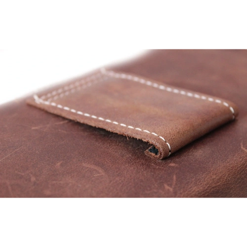 Buy LURESKO FREYA 3XL leather holster for belt, phone case 175x83x15 (vintage brown with white thread) - LUR16 - {ean13} - Home Screen Store Europe