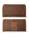 Buy LURESKO FREYA 3XL leather holster for belt, phone case 175x83x15 (vintage brown with white thread) - LUR16 - {ean13} - Home Screen Store Europe