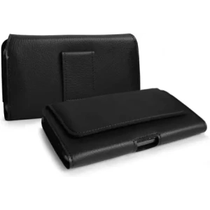 Kup LURESKO HEL XL Holster für Eco-Gürtel, Handyhülle 165x82x12 (schwarz gerippt mit schwarzem Faden) - LUR18 - {ean13} - Sklep Home Screen