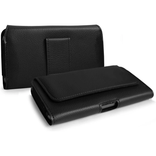 Buy LURESKO HEL XL holster for Eco belt, phone case 165x82x12 (black ribbed with black thread) - LUR18 - {ean13} - Home Screen Store Europe
