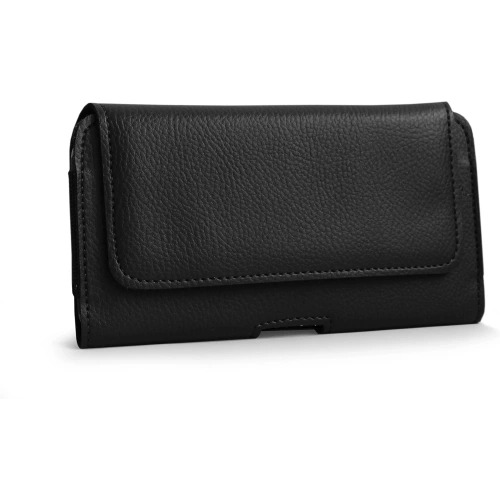 Buy LURESKO HEL XL holster for Eco belt, phone case 165x82x12 (black ribbed with black thread) - LUR18 - {ean13} - Home Screen Store Europe
