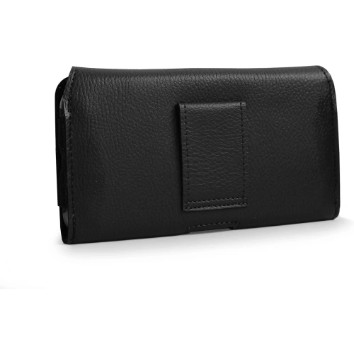 Buy LURESKO HEL XL holster for Eco belt, phone case 165x82x12 (black ribbed with black thread) - LUR18 - {ean13} - Home Screen Store Europe