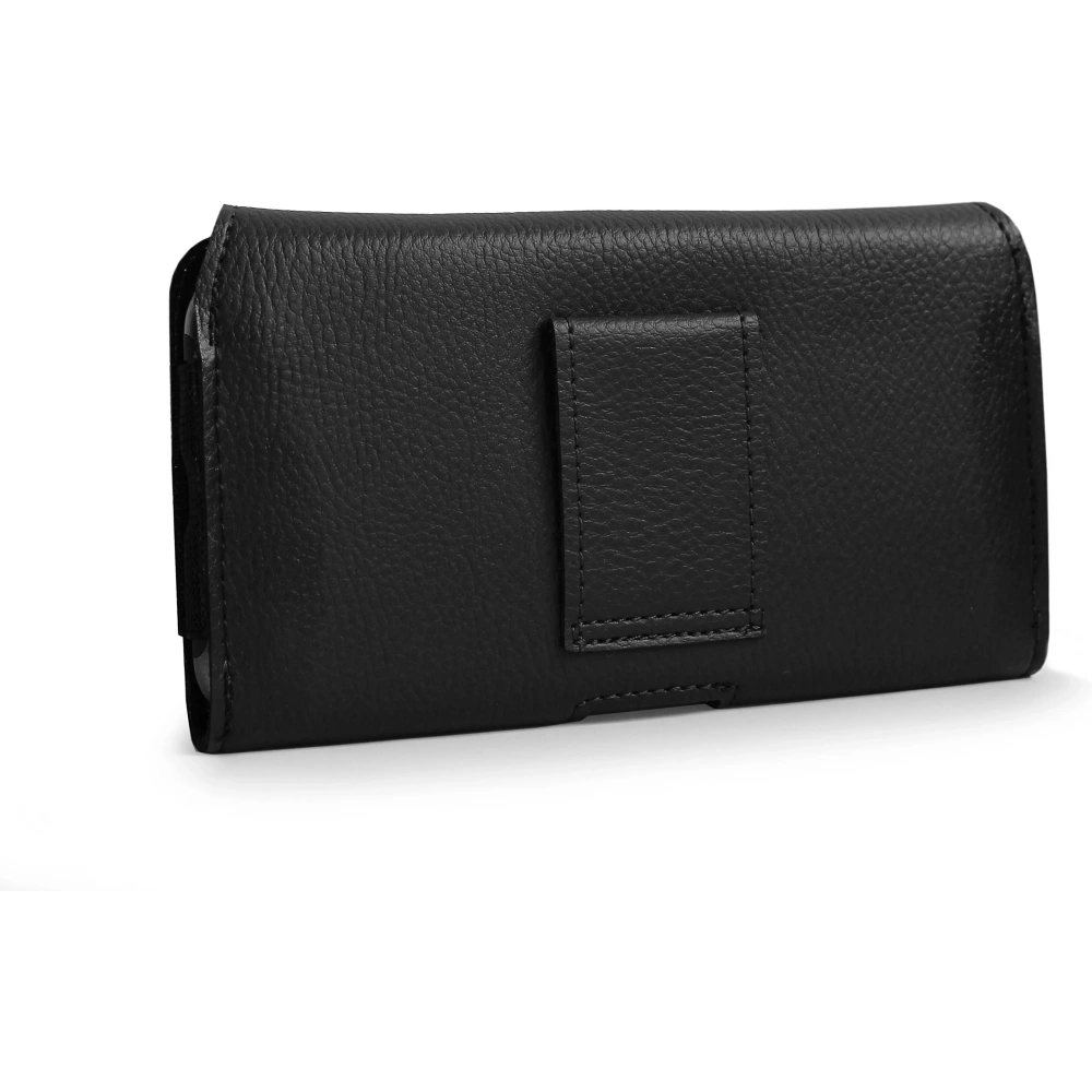 Kabura LURESKO HEL XL do paska Eco etui na telefon 165x82x12 (czarny karbowany czarny nić)