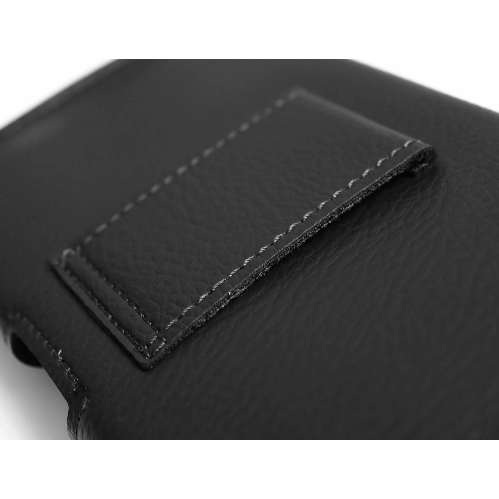 Kabura LURESKO HEL XL do paska Eco etui na telefon 165x82x12 (czarny karbowany czarny nić)