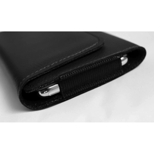 Buy LURESKO HEL XL holster for Eco belt, phone case 165x82x12 (black ribbed with black thread) - LUR18 - {ean13} - Home Screen Store Europe