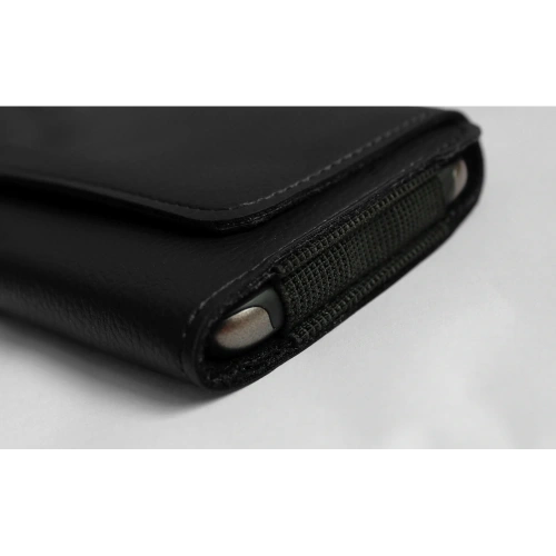 Buy LURESKO HEL XL holster for Eco belt, phone case 165x82x12 (black ribbed with black thread) - LUR18 - {ean13} - Home Screen Store Europe