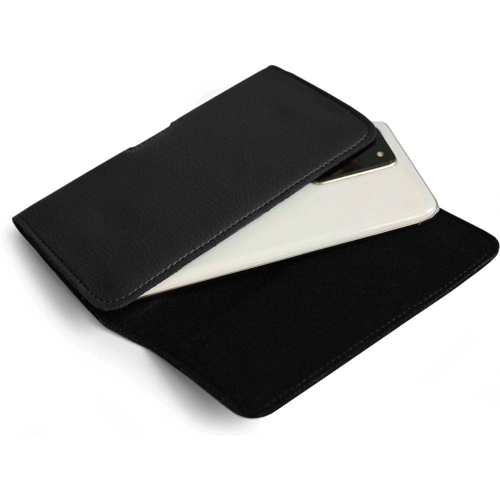 Kabura LURESKO HEL 3XL do paska Eco etui na telefon 175x83x15 (czarny karbowany czarny nić)