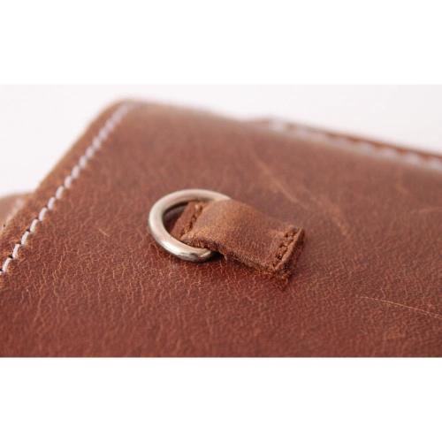 Buy LURESKO ASTER XXXL universal leather case with a loop for a lanyard, for phones 6.5' - 6.9' (vintage brown with white thread) - LUR22 - {ean13} - Home Screen Store Europe