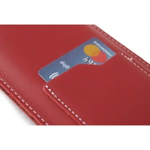 Buy LURESKO ASTER XXXL universal leather case with a loop for a strap, for phones 6.5' - 6.9' (red with white stitching) - LUR23 - {ean13} - Home Screen Store Europe