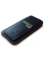 Kup Husa universală din piele LURESKO ASTER XXXL cu un bucle pentru curea, pentru telefoane de 6.5' - 6.9' (albastru marin cu fir alb) - LUR24 - {ean13} - Sklep Home Screen
