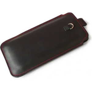 Kup LURESKO ASTER XXXL husă universală din piele cu un bucluc pentru curea, concepută pentru telefoane de 6.5' - 6.9' (negru mat cu cusături roșii) - LUR26 - {ean13} - Sklep Home Screen