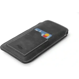 Kup LURESKO ASTER XXXL husă universală din piele cu un bucle pentru curea, pentru telefon de 6.5' - 6.9' (gri vintage cu fir alb) - LUR27 - {ean13} - Sklep Home Screen