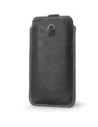 Buy LURESKO ASTER XXXL universal leather case with a loop for a strap, slip-in for phone 6.5' - 6.9' (gray vintage with white thread) - LUR27 - {ean13} - Home Screen Store Europe