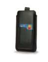 Kup LURESKO ASTER XXXL husă universală din piele cu un bucluc pentru curea, concepută pentru telefoane de 6.5' - 6.9' (negru mat cu cusături roșii) - LUR26 - {ean13} - Sklep Home Screen