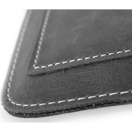 Buy LURESKO ASTER XXXL universal leather case with a loop for a strap, slip-in for phone 6.5' - 6.9' (gray vintage with white thread) - LUR27 - {ean13} - Home Screen Store Europe