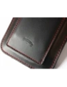 Buy LURESKO ASTER XXXL universal leather case with a loop for a strap, designed for phones 6.5' - 6.9' (smooth black with red stitching) - LUR26 - {ean13} - Home Screen Store Europe