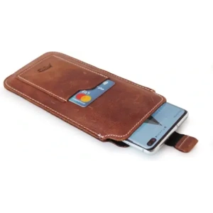 Kup Husa universală din piele LURESKO ASTER 4XL cu o buclă pentru un lanyard, inserție pentru un telefon de până la 7' (cafea vintage cu fir alb) - LUR29 - {ean13} - Sklep Home Screen