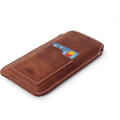 Kup Husa universală din piele LURESKO ASTER XXL cu un bucluc pentru un lanyard pentru telefon de 5.8' - 6.1' (cafea vintage cu fir alb) - LUR32 - {ean13} - Sklep Home Screen