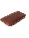 Buy LURESKO ASTER XXL universal leather case with a loop for a lanyard for 5.8' - 6.1' phone (vintage brown with white thread) - LUR32 - {ean13} - Home Screen Store Europe