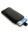 Buy LURESKO LILLA XXXL leather slip case slip case for phone 6.5' - 6.9' (black smooth with white thread) - LUR34 - {ean13} - Home Screen Store Europe