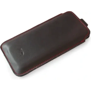 Kup LURESKO LILLA XXXL Lederhülle für Telefon 6,5' - 6,9' (glattes Schwarz mit rotem Faden) - LUR36 - {ean13} - Sklep Home Screen