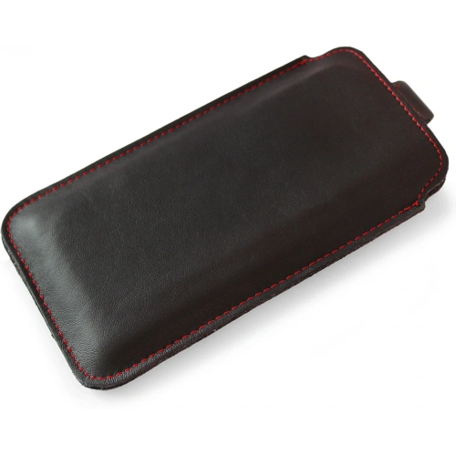 Buy LURESKO LILLA XXXL leather slip case slip case for phone 6.5' - 6.9' (smooth black with red thread) - LUR36 - {ean13} - Home Screen Store Europe